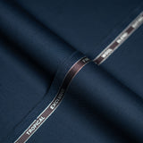 Blue Plain , Wool Blend, Tropical Exclusive Suiting Fabric