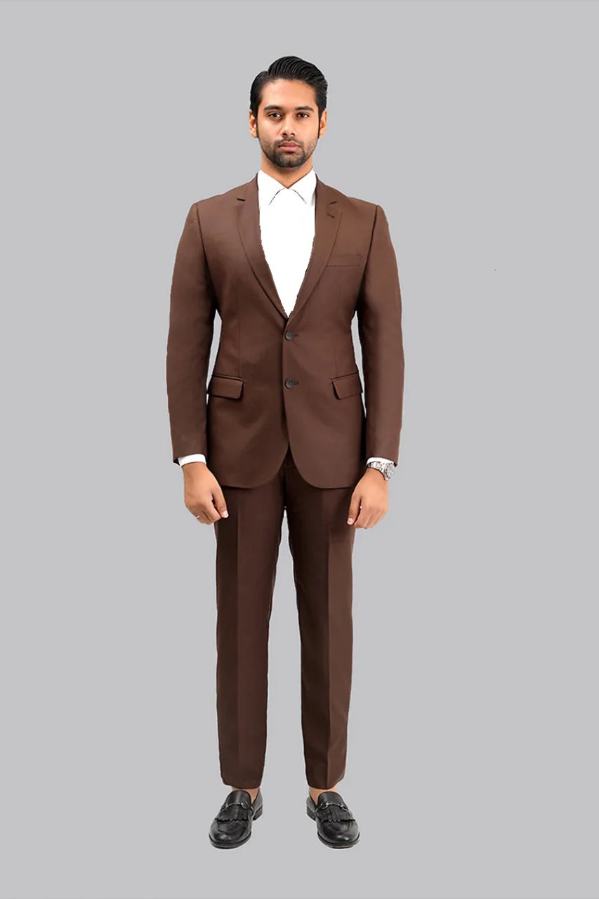 Chocolate Brown Suit for Men | Plain Formal Wear