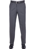 Plain Grey, Tropicle Exclusive Wool Blend Formal Trouser