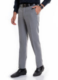 Plain Grey Poly Wool Tropical Classic Formal Trouser