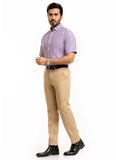 Stripe Purple, Delta Half Sleeves Shirt