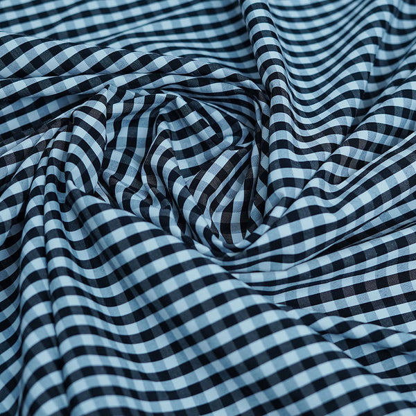 Black Checks Supreme Shirting Fabric