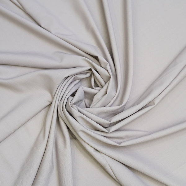 Brown Plain Tropical Classic Wool Blend / Poly Wool Suiting Fabric
