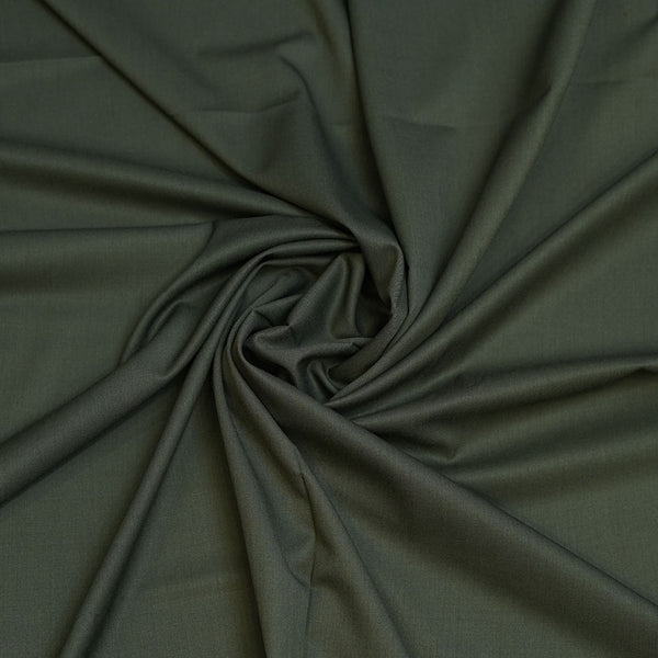 Green Plain Sierra Trousering Fabric
