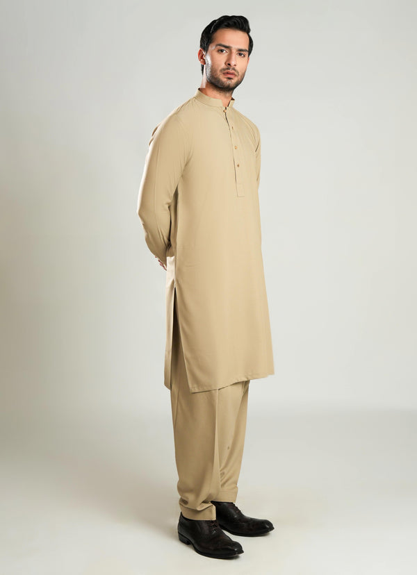 Shalwar Kameez - Zhob Brown Plain