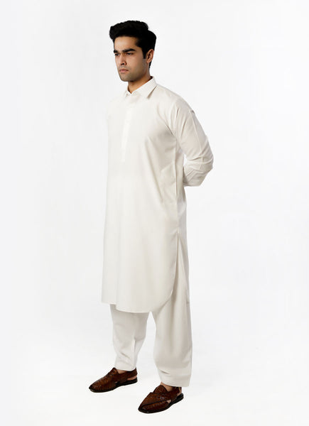White Plain Delta Wash N Wear Shalwar Kameez – Lawrencepur