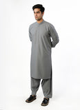 Light Grey Melange Delta Wash N Wear Shalwar Kameez Suit