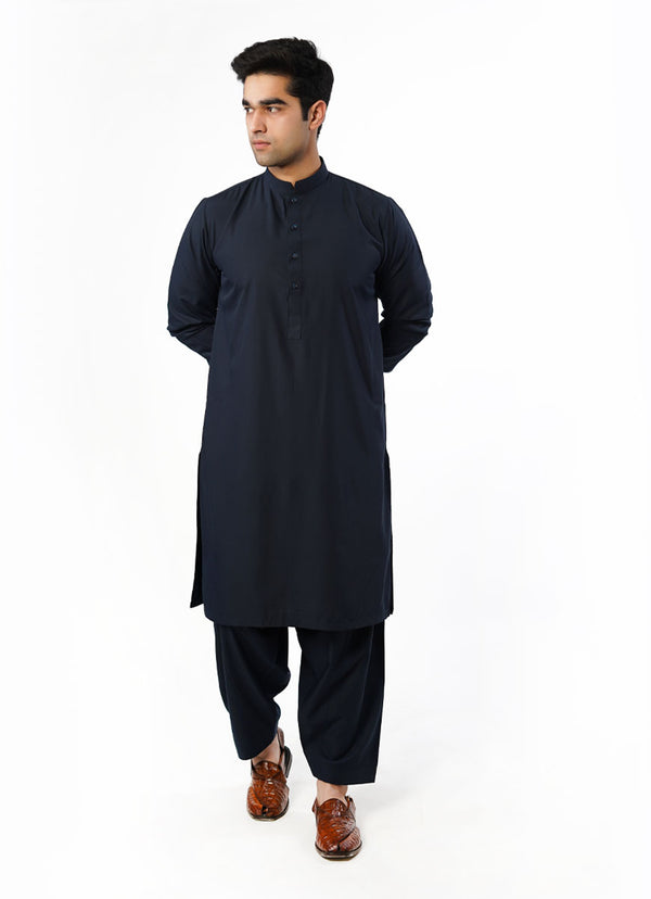 Blue Plain Delta Wash N Wear Shalwar Kameez Suit