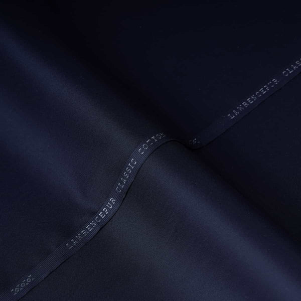 Navy Blue Plain Classic Cotton Shalwar Kameez Fabric
