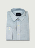Stripes Bluish Grey Charlie Cotton Slim Fit Casual Shirt