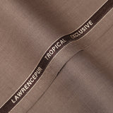 Mocha Brown Plain , Wool Blend, Tropical Exclusive Suiting Fabric