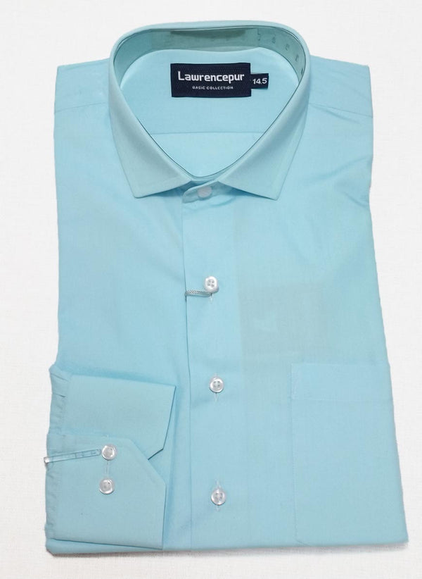 Plain Blue Delta Cotton Rich Formal Shirt
