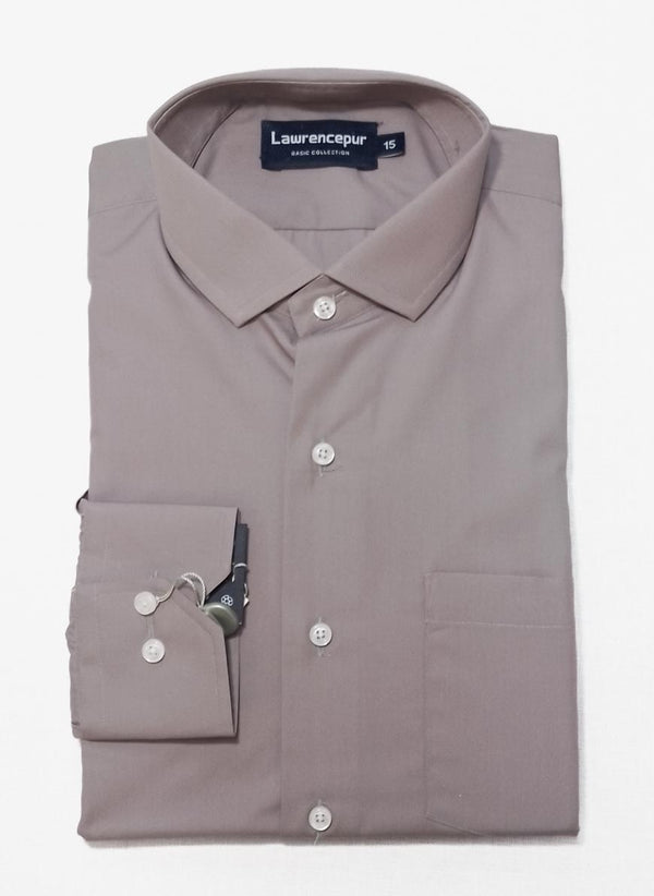 Brown Plain, Delta Cotton Rich Formal Shirt