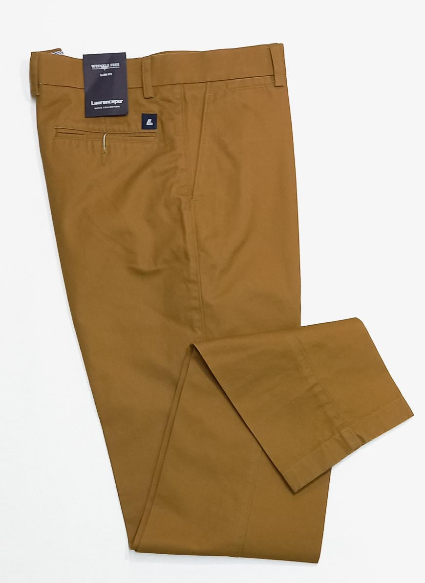Plain Brown, Wrinkle Free, 100% Cotton, Semi Formal Trouser – Lawrencepur