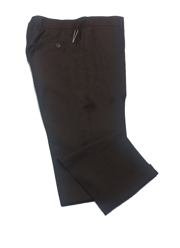 Plain Brown, Tropicle Exclusive Wool Blend Formal Trouser