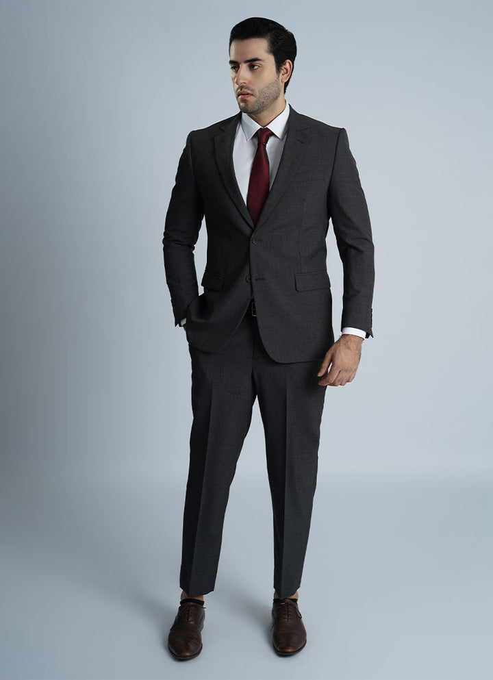 "Men's Grey Wool Suit - Tropical Classic Collection"