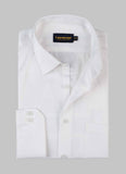 Supernova White Self Striped Shirt Formal Shirt