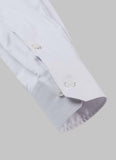 Supernova White Self Diamond Textured Formal Shirt