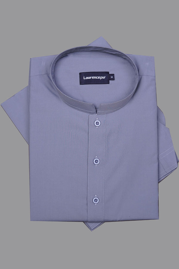 Slate Grey Plain Satpara Wash & Wear Shalwar Kameez
