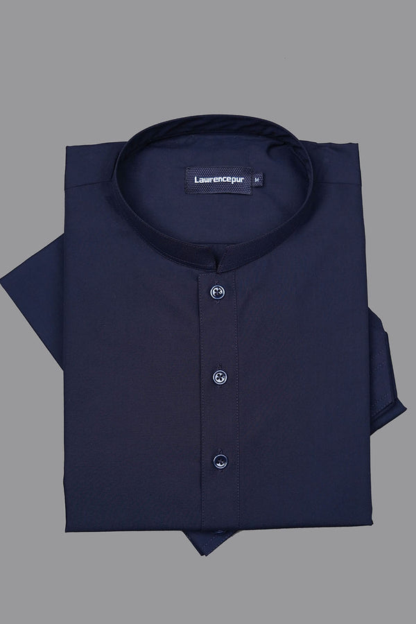 Dark Blue Plain Satpara Wash & Wear Shalwar Kameez