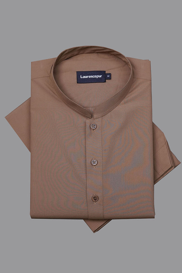 Light Brown Plain Satpara Wash & Wear Shalwar Kameez