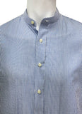 Bluish Grey Stripes Charlie Cotton Casual Shirt