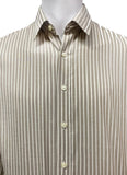 Tortilla Brown Stripes Charlie Cotton Casual Shirt