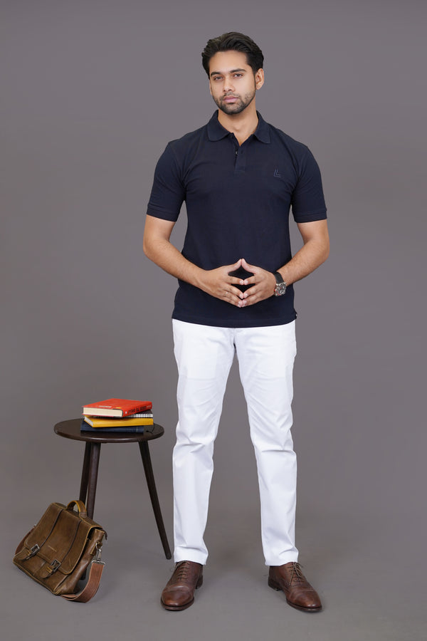 Polo Shirt - Navy Blue Design