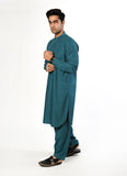 Velvet Ocean Blue Plain Delta Wash N Wear Shalwar Kameez Suit