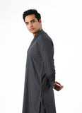 Charcoal Plain Delta Wash N Wear Shalwar Kameez Suit