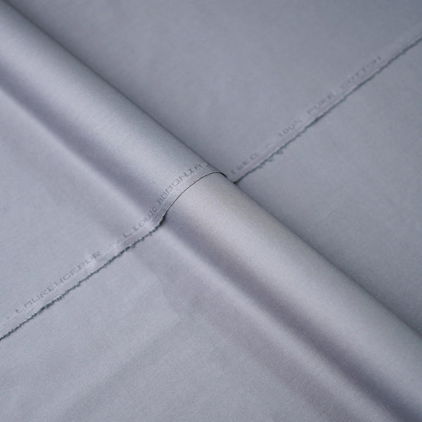 Mercerized Cotton Dark Grey Plain Shalwar Kameez Fabric