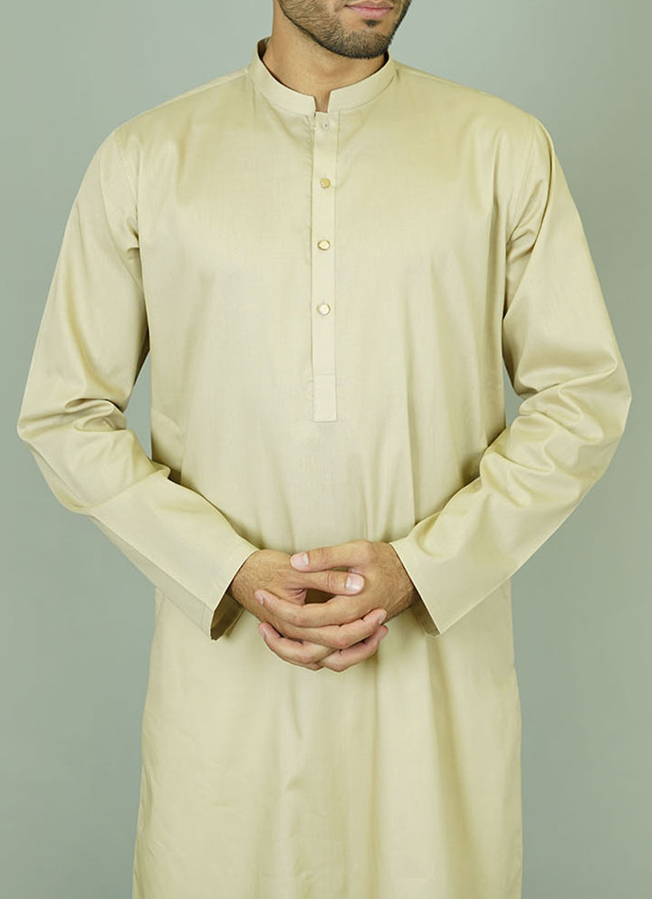 Tan colored summer kurta - Premium cotton with minimalist design