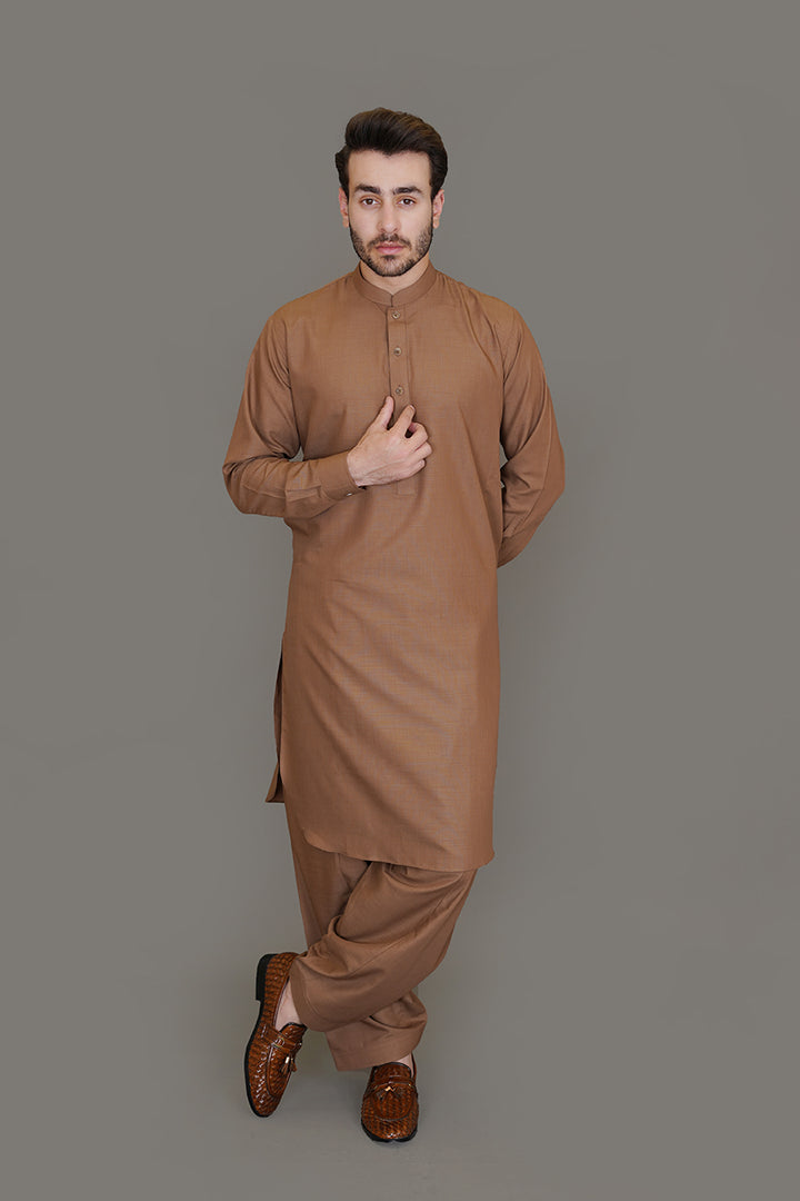 2260-00706-040-1-003  Delta Poly Viscose Brown Summer 2
