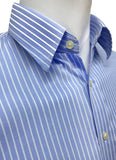 Yale Blue Stripes Charlie Cotton Casual Shirt