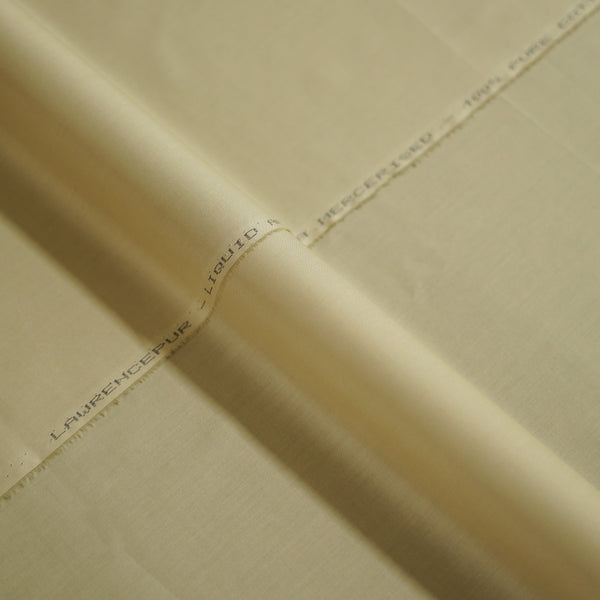 Mercerized Cotton Light Brown Plain Shalwar Kameez Fabric