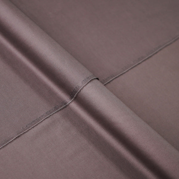 Mercerized Cotton Dark Brown Plain Shalwar Kameez Fabric
