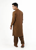 Brown Plain Delta Wash N Wear Shalwar Kameez Suit