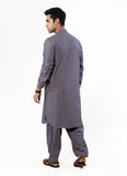 Dove Grey Plain Delta Wash N Wear Shalwar Kameez Suit