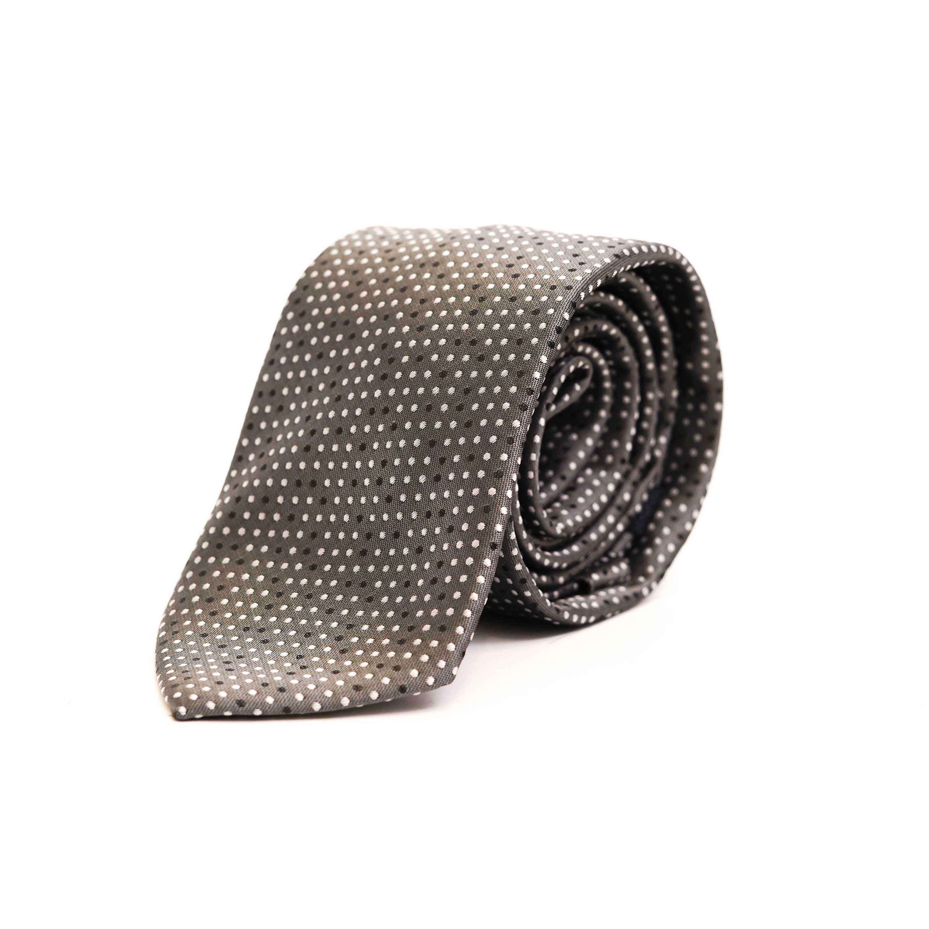 Ties - Silk Rich Medium Grey Design – Lawrencepur