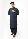 Bluish Grey Plain Delta Wash N Wear Shalwar Kameez Suit