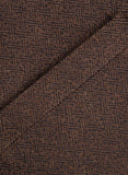Waist Coat - Worsted Tweed Brown Design