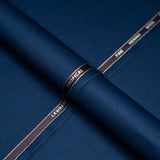 Blue Plain , Wool Blend, Tropical Exclusive Suiting Fabric