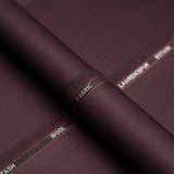 Maroon Plain Wool Blend, Estash Suiting Fabric