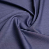 Blue Textured Wool Blend, Featherlight Suiting Fabric