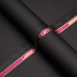 Black Criss Cross Textured Wool Blend, Featherlight Suiting Fabric