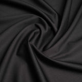 Black Criss Cross Textured Wool Blend, Featherlight Suiting Fabric