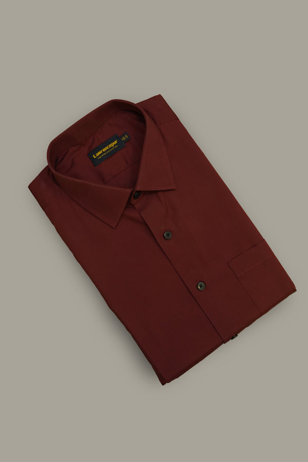 Formal Shirt - Alpha Maroon Plain