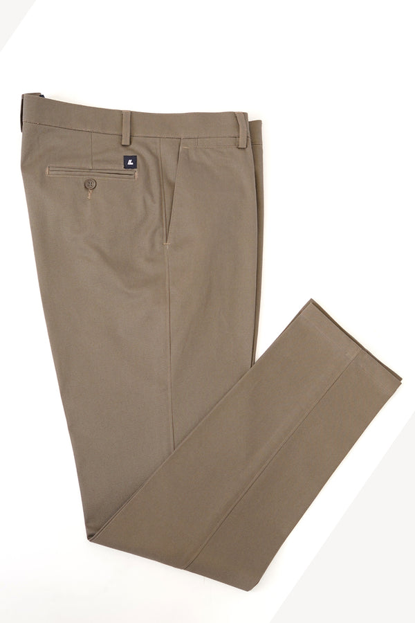 Semi Formal Trouser - Summer Classic Dark Fawn Plain
