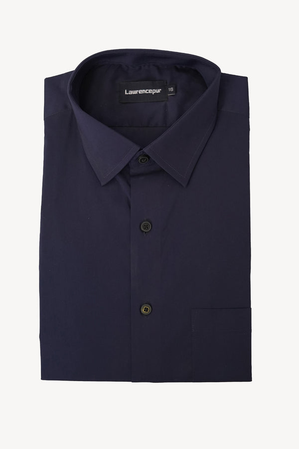 Shirt - Charlie Navy Blue Plain