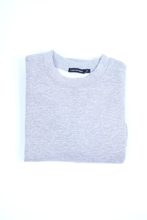 Crew Neck - Woolen Fleece Smoke Grey Plain